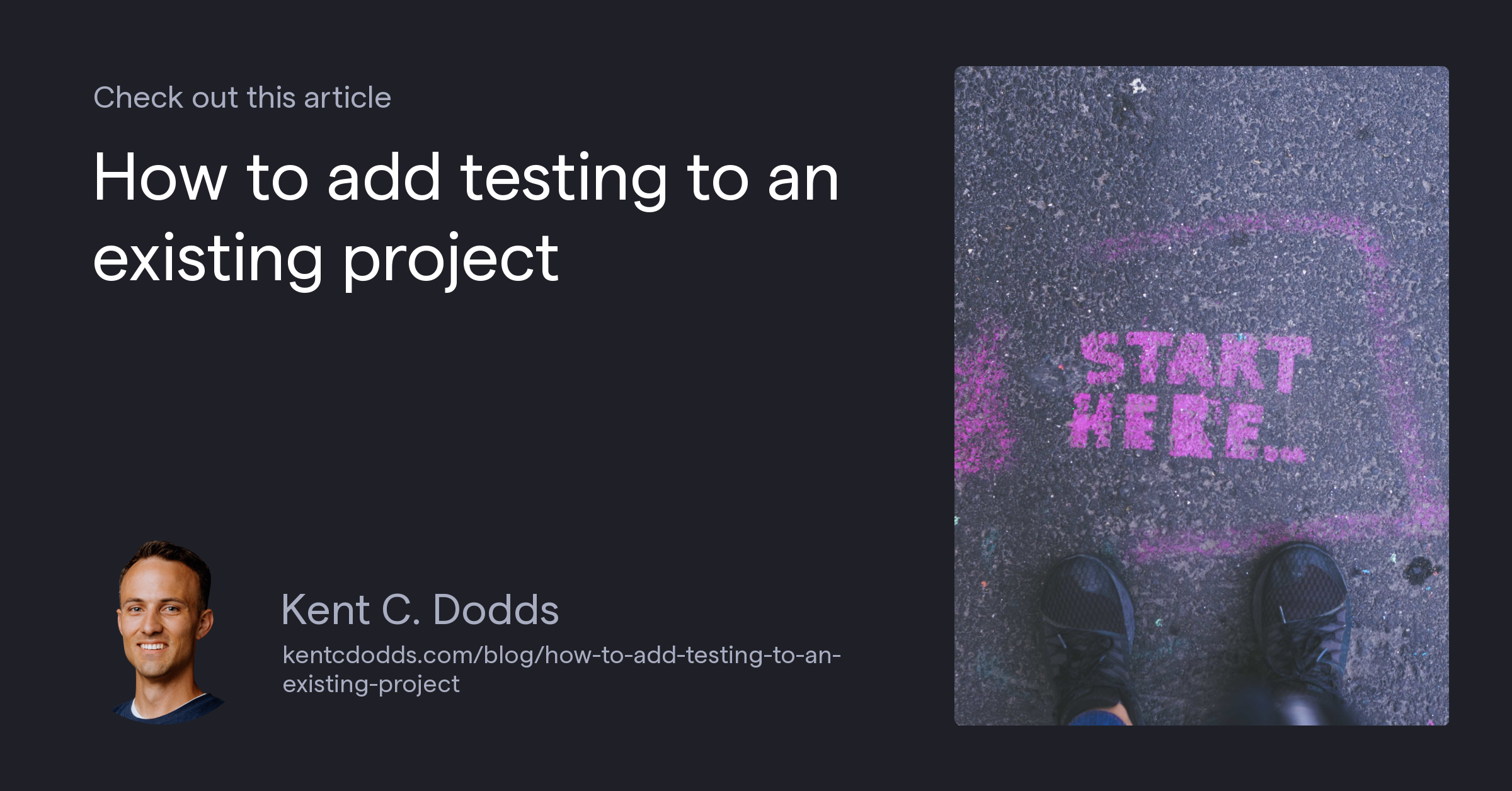 How to add testing to an existing project