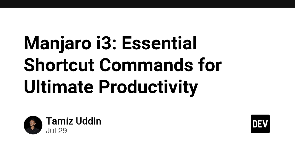 Manjaro i3: Essential Shortcut Commands for Ultimate Productivity