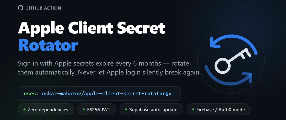 Cover image for Sign in with Apple broke with invalid_client after 6 months? Here's why — and how to never deal with it again