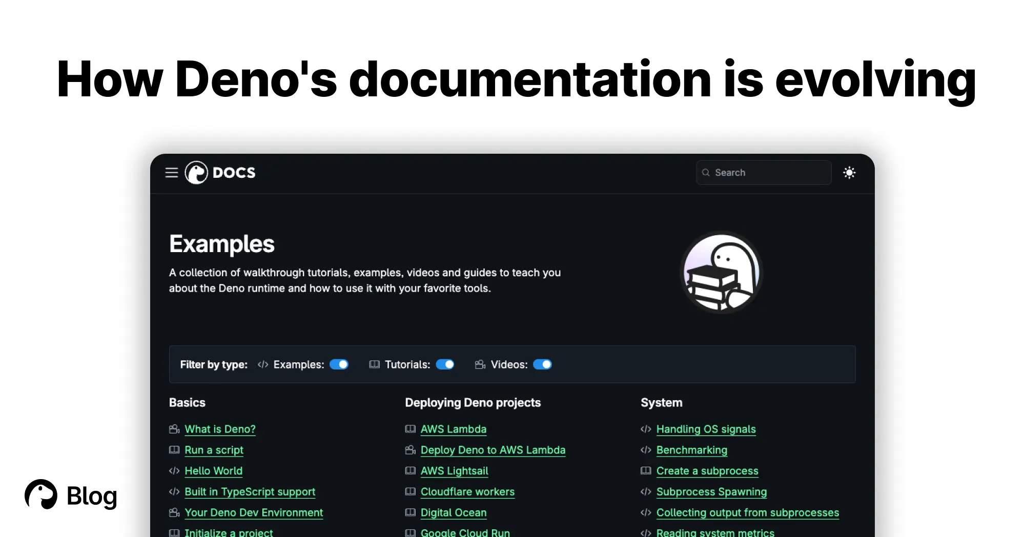 How Deno's documentation is evolving