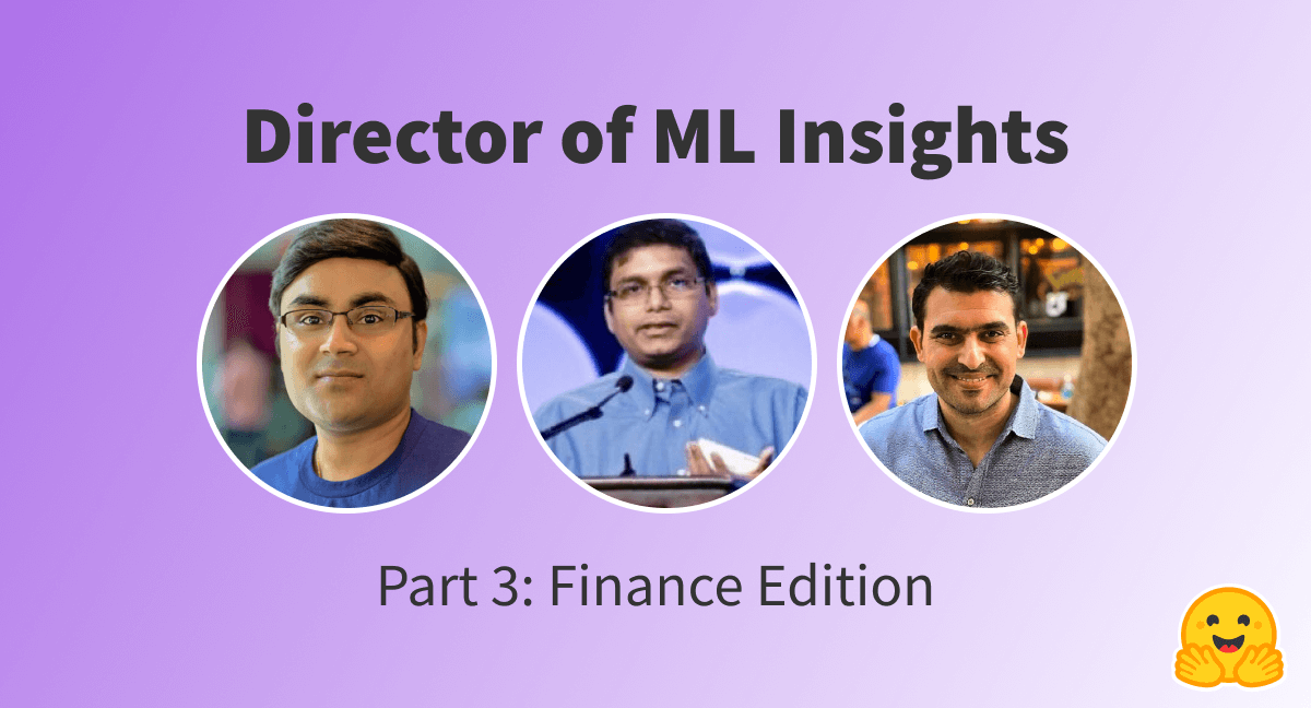 Director of Machine Learning Insights [Part 3: Finance Edition]