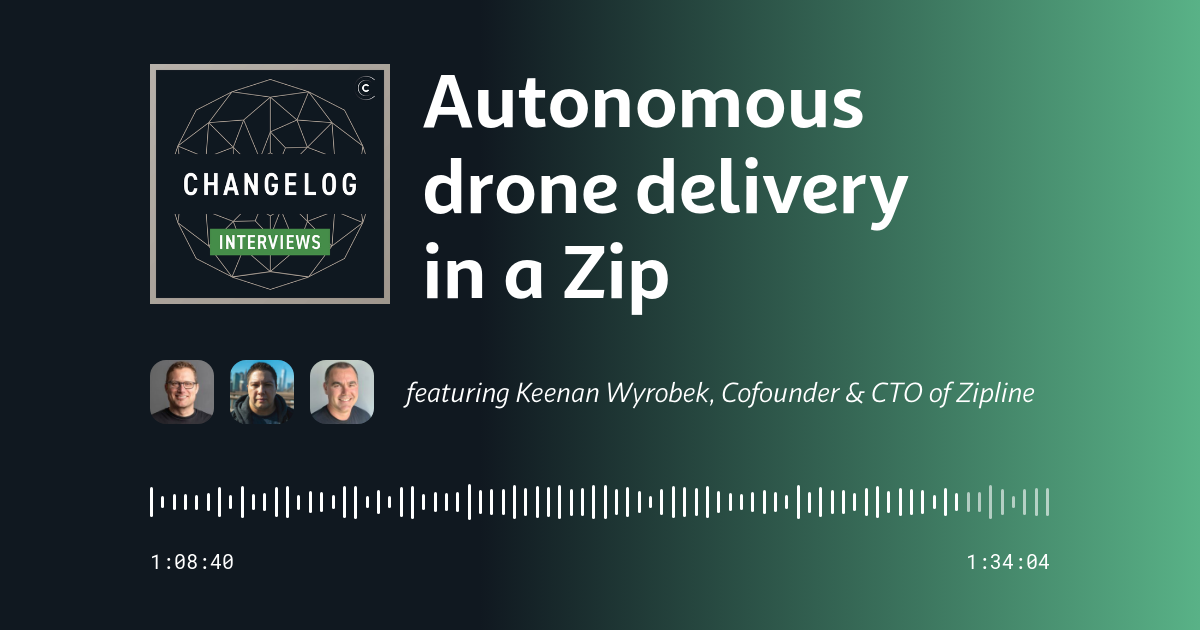 Autonomous drone delivery in a Zip