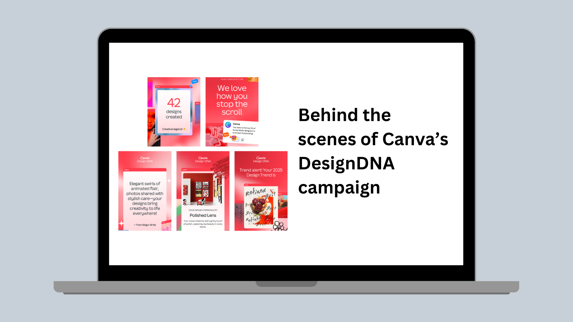 Behind the scenes of Canva's DesignDNA campaign
