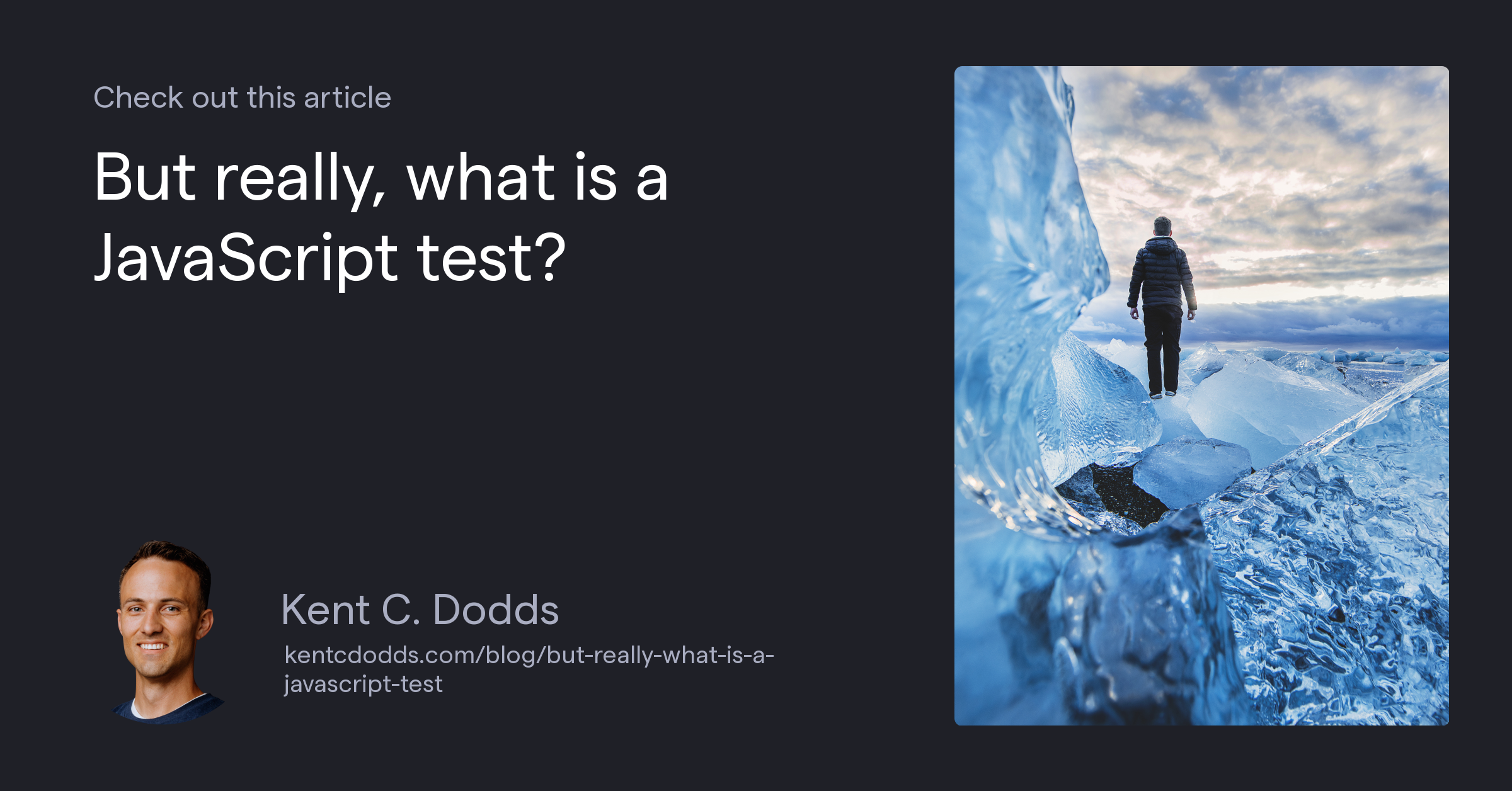 But really, what is a JavaScript test?