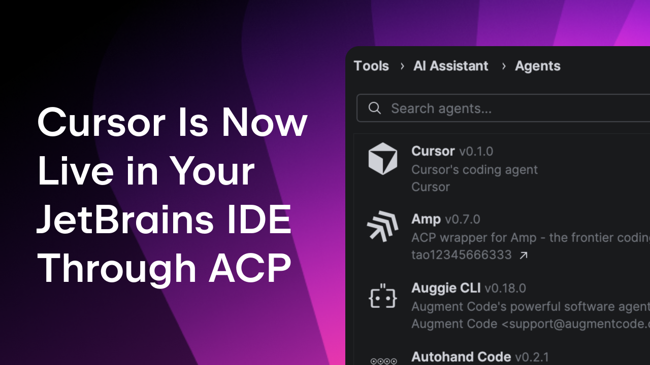 Cursor Joined the ACP Registry and Is Now Live in Your JetBrains IDE