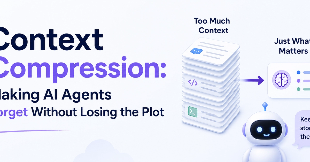 Context Compression: Making AI Agents Forget Without Losing the Plot