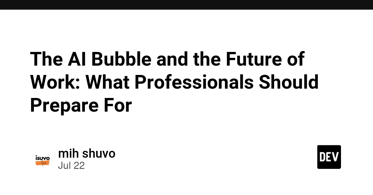 The AI Bubble and the Future of Work: What Professionals Should Prepare For