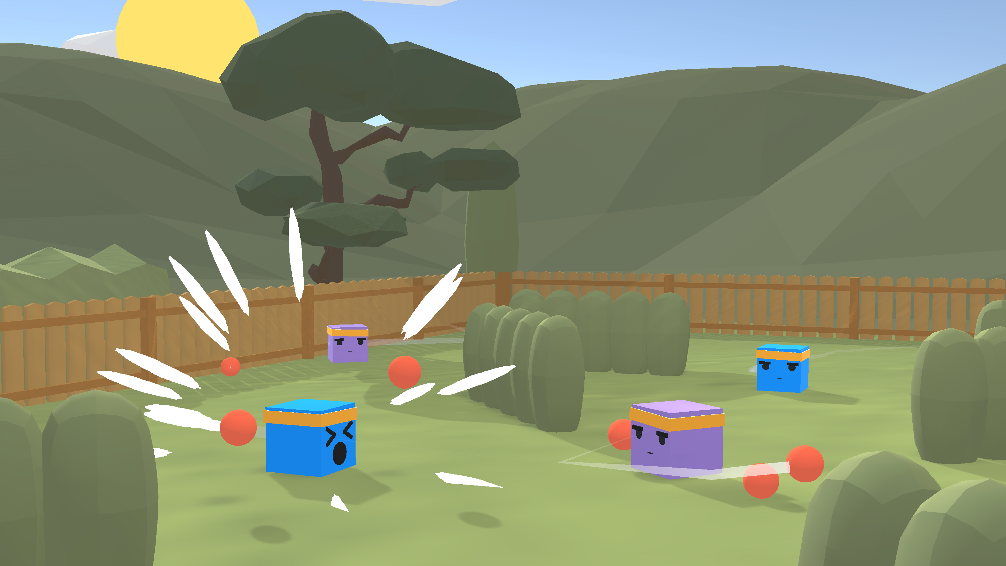 ML-Agents plays DodgeBall