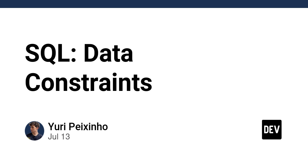 SQL: Data Constraints