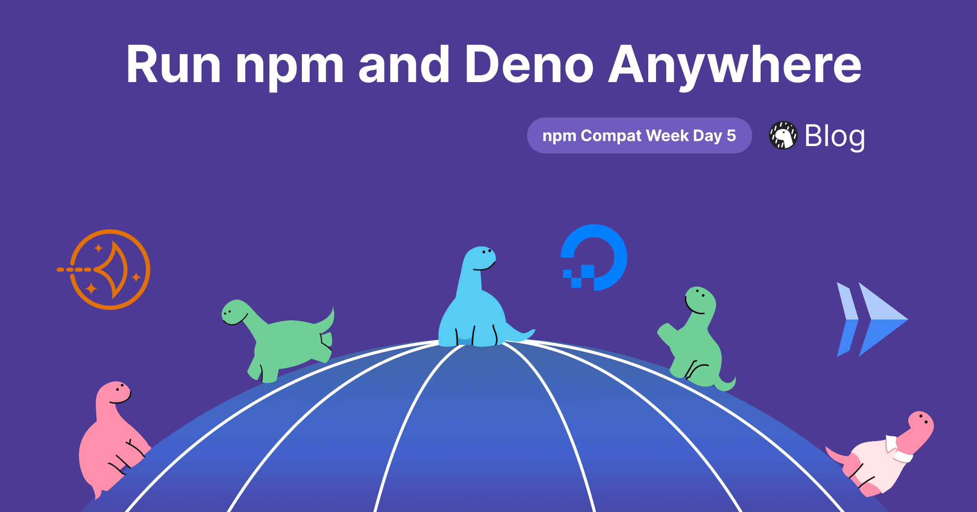 Run npm and Deno anywhere