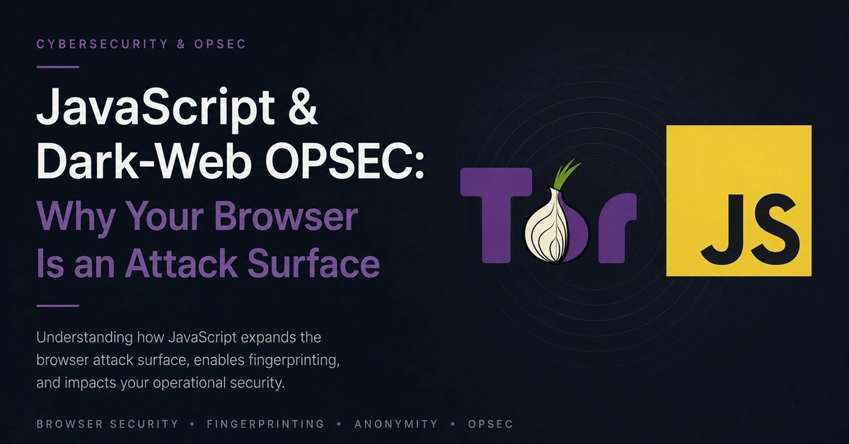 The OPSEC Problem With JavaScript: Fingerprinting, Exploits & Browser Security