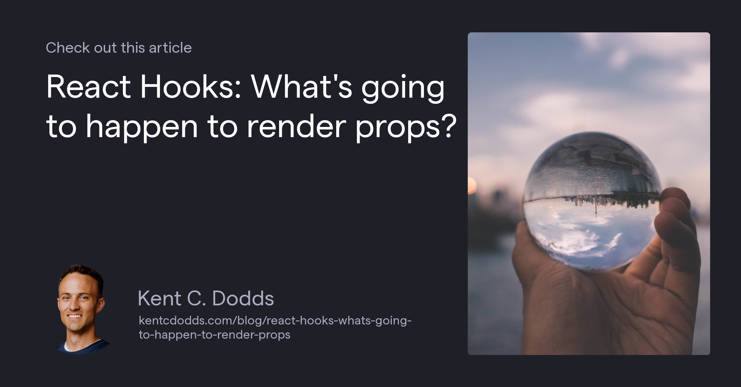 React Hooks: What's going to happen to render props?