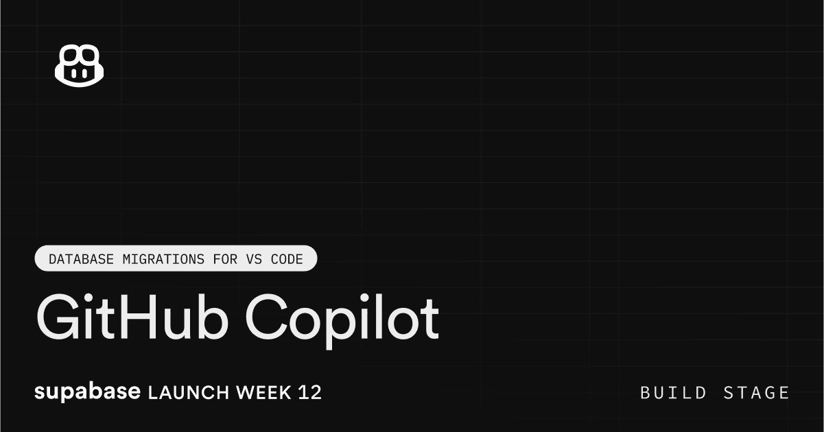 Official Supabase extension for VS Code and GitHub Copilot