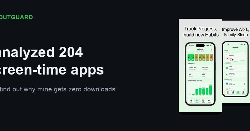 I analyzed 204 screen-time apps to find out why mine gets zero downloads