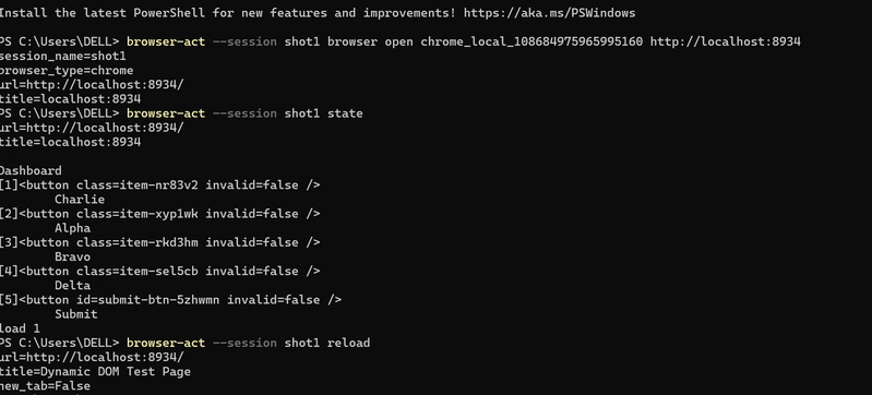 state before the page changes, load 1, Submit at index 5