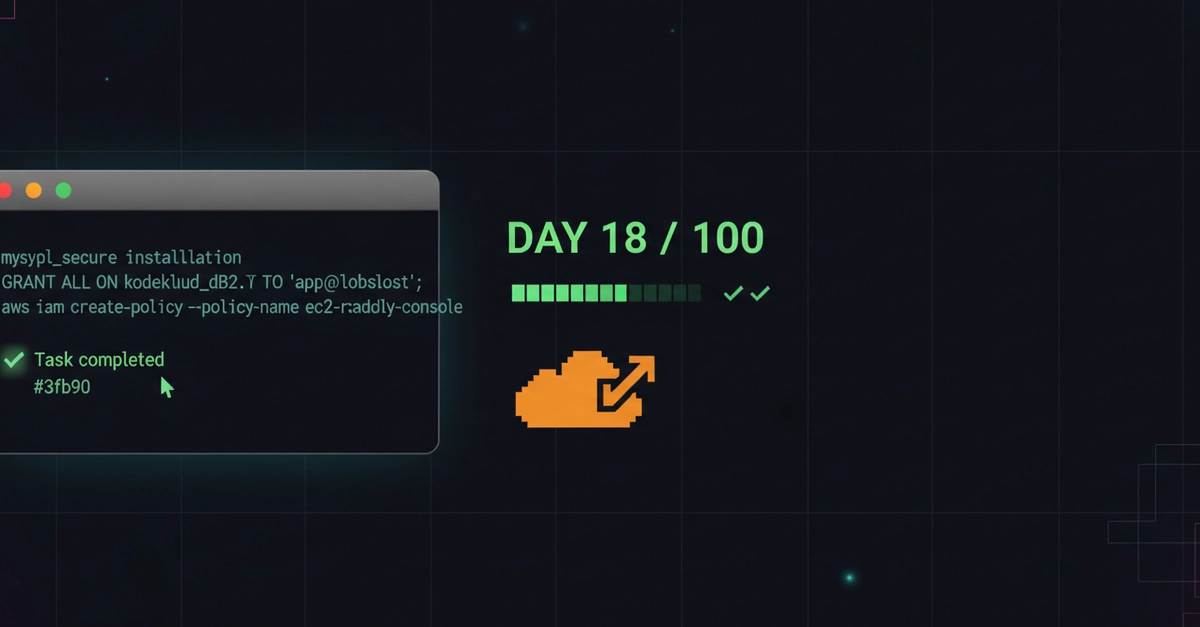 100 Days of DevOps and Cloud (AWS), Day 18: MariaDB's Secure Install, and Why 'Read-Only' Needs More Than ec2:Describe