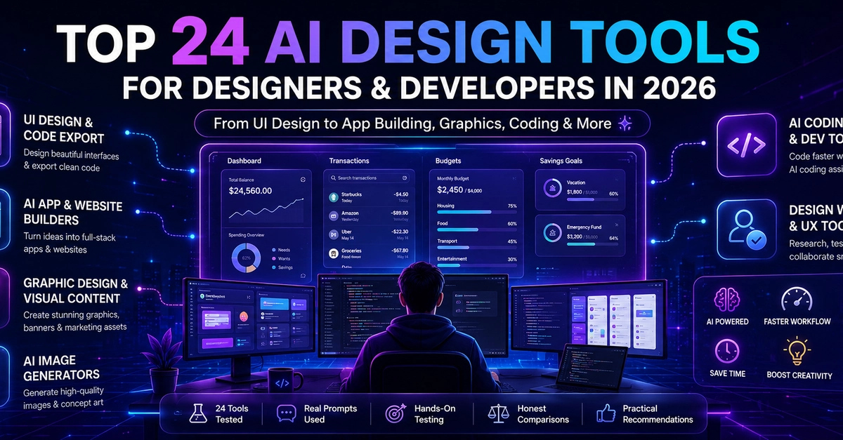 24 Best AI Design Tools for Designers and Developers in 2026