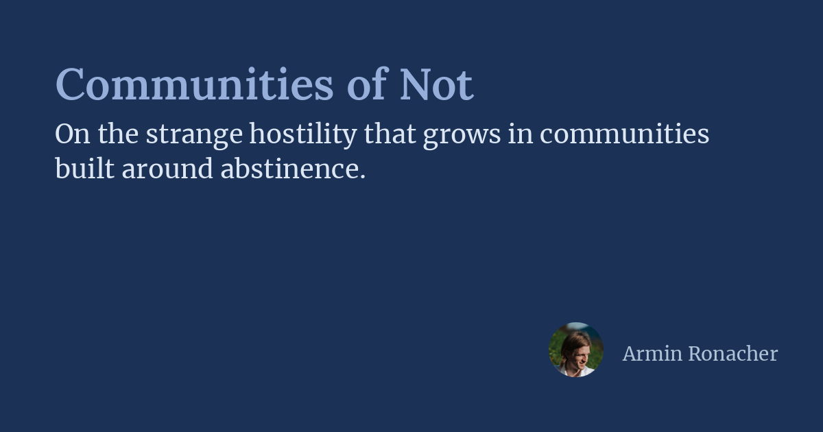Communities of Not