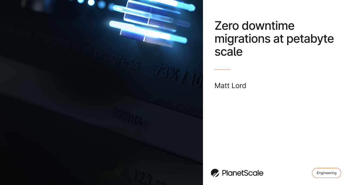 Zero downtime migrations at petabyte scale