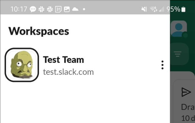 Before: there is no indication from UI that each workspace is draggable to move around.