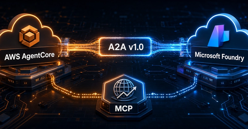 Cross Cloud Amazon Bedrock AgentCore with Microsoft Foundry over A2A