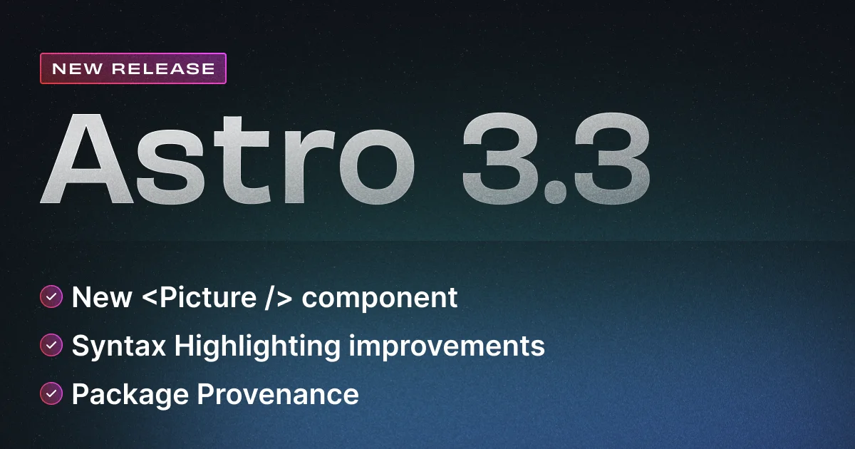 Astro 3.3: Picture component