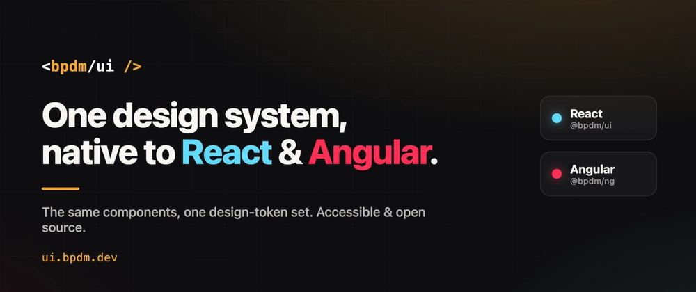 Cover image for 🧩 One design system, native to both React and Angular