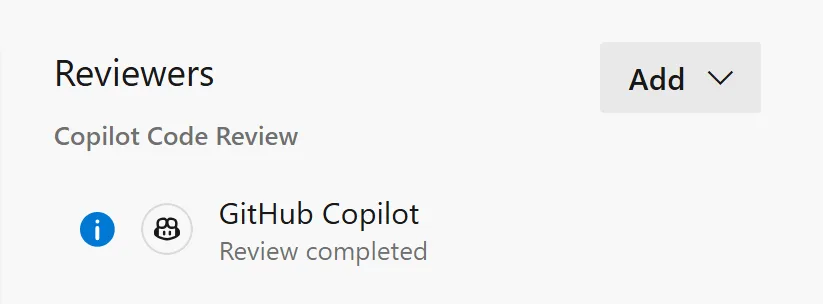 copilot code review review completed image