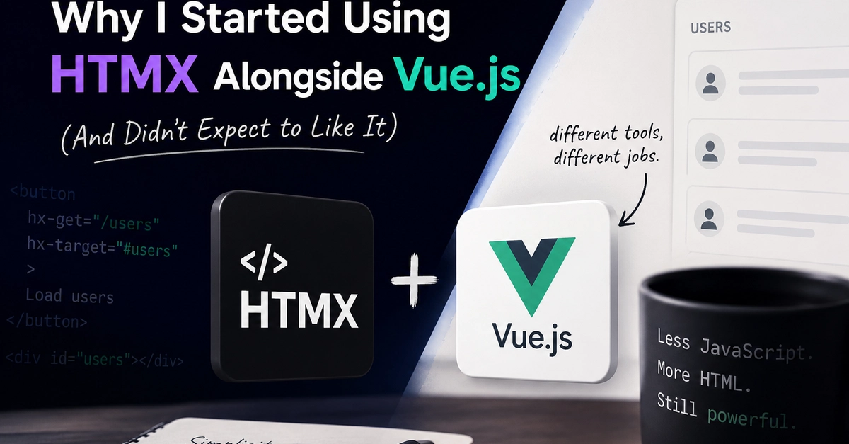 Why I Started Using HTMX Alongside Vue.js (And Didn't Expect to Like It)