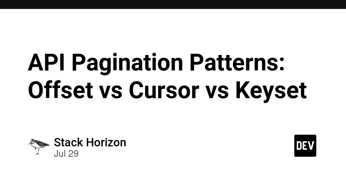 API Pagination Patterns: Offset vs Cursor vs Keyset