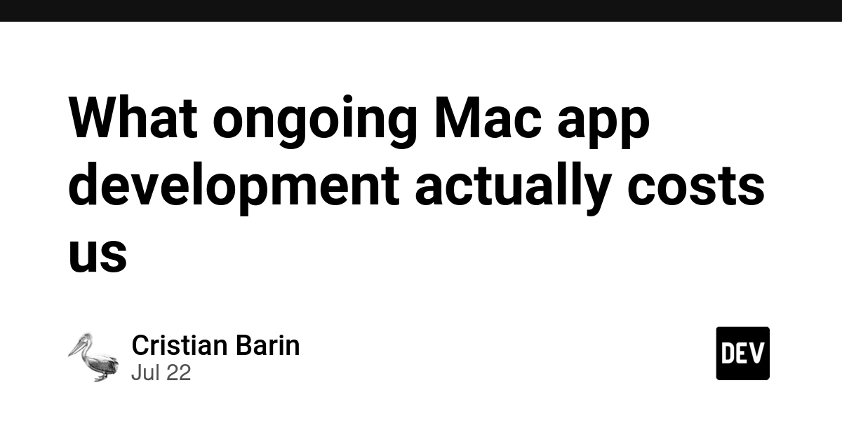What ongoing Mac app development actually costs us
