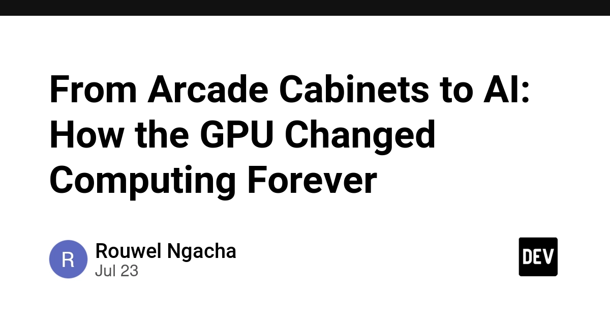 From Arcade Cabinets to AI: How the GPU Changed Computing Forever