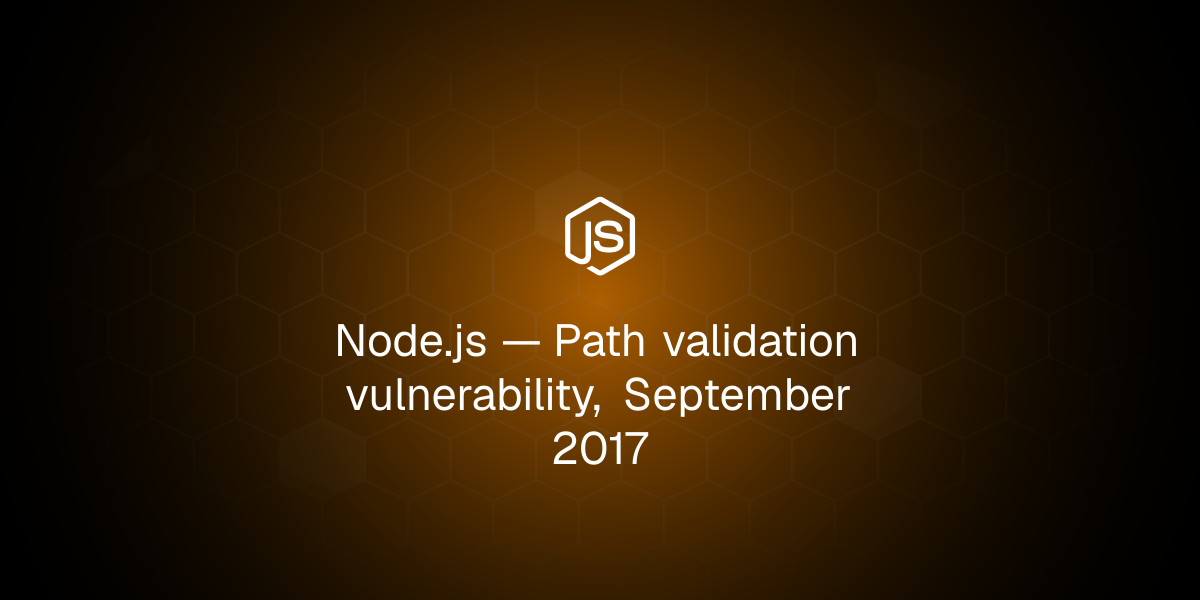 Path validation vulnerability, September 2017