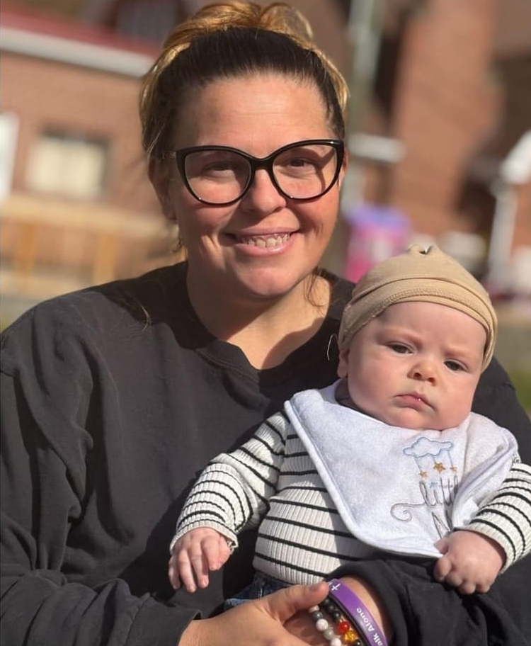 Stacy D. and baby