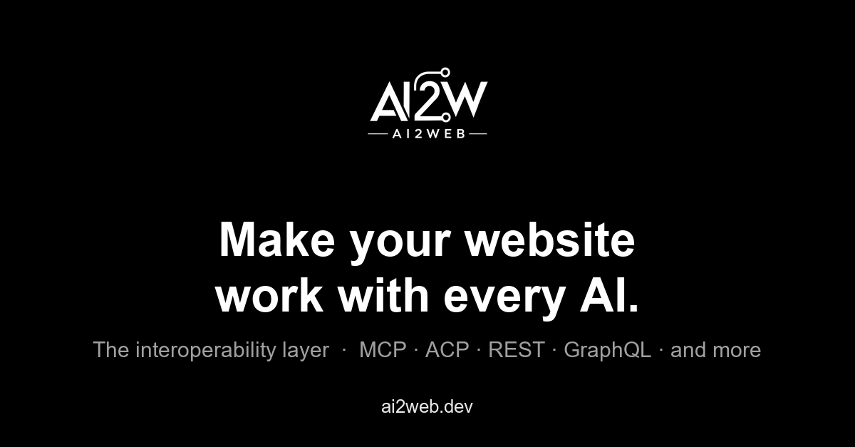 Describe your website once, make it usable by any AI