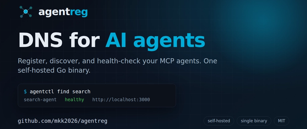 Cover image for I built a discovery layer for AI agents because mine kept getting lost