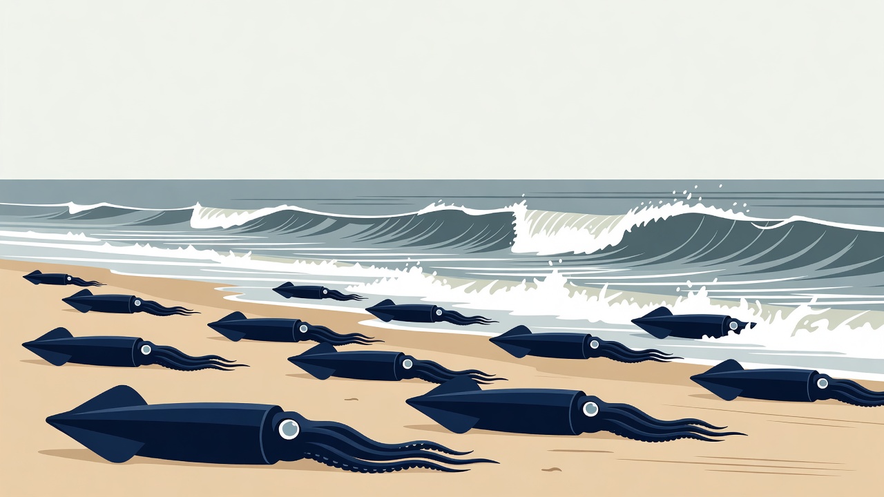 Friday Squid Blogging: Squid Washing Up on Cape Cod Beach