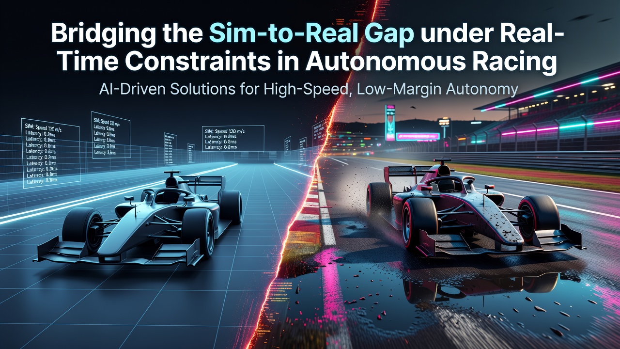 Bridging the Sim-to-Real Gap under Real-Time Constraints in Autonomous Racing
