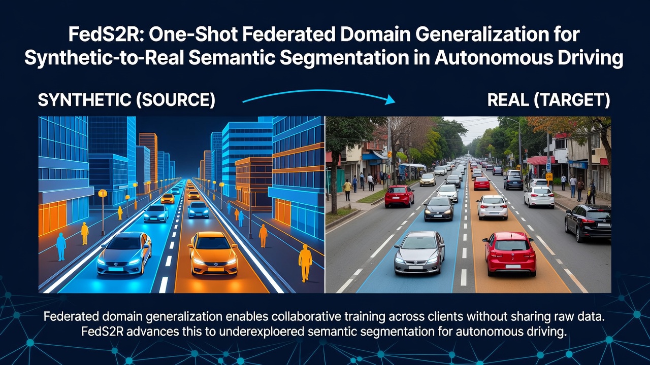 FedS2R: One-Shot Federated Domain Generalization for Synthetic-to-Real Semantic Segmentation in Autonomous Driving