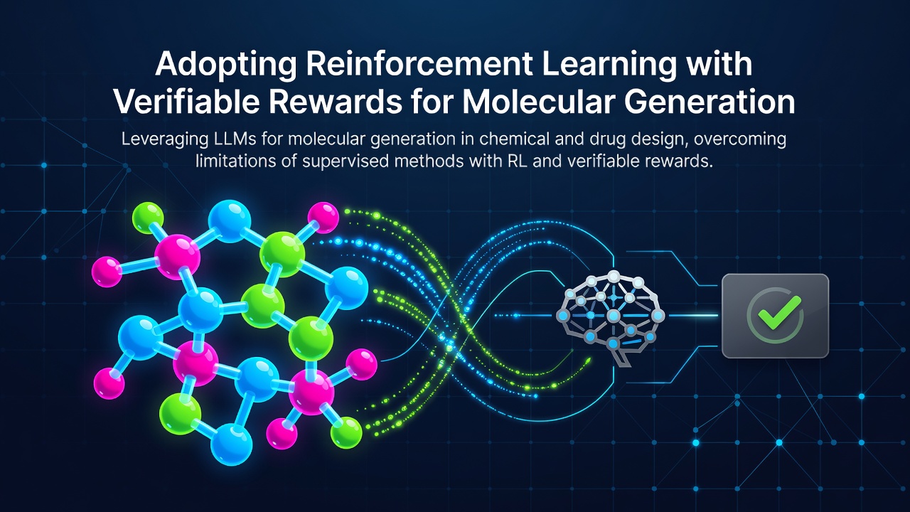 Adopting Reinforcement Learning with Verifiable Rewards for Molecular Generation