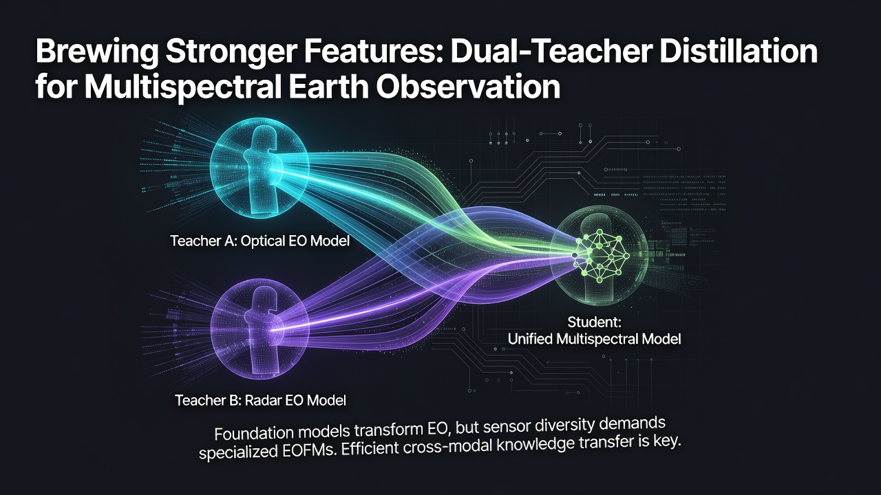 Brewing Stronger Features: Dual-Teacher Distillation for Multispectral Earth Observation