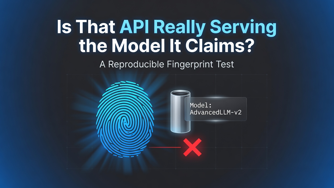 Is That API Really Serving the Model It Claims? A Reproducible Fingerprint Test