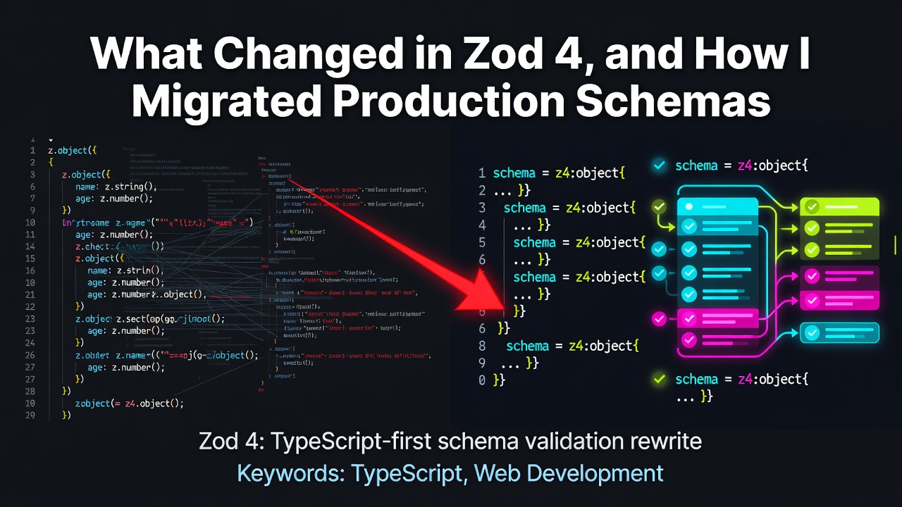 What Changed in Zod 4, and How I Migrated Production Schemas