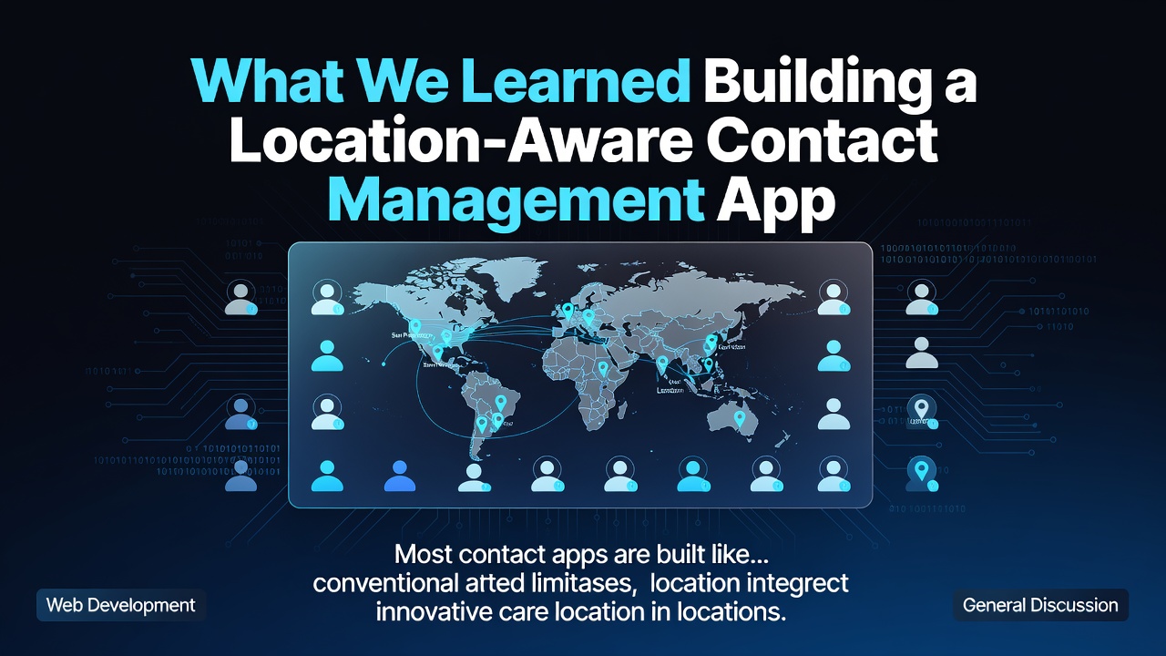 What We Learned Building a Location-Aware Contact Management App