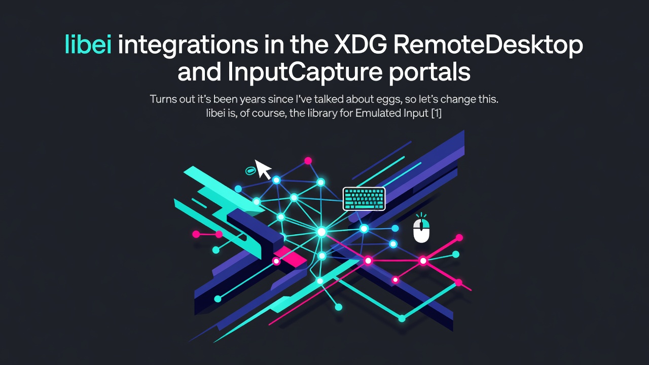 libei integrations in the XDG RemoteDesktop and InputCapture portals