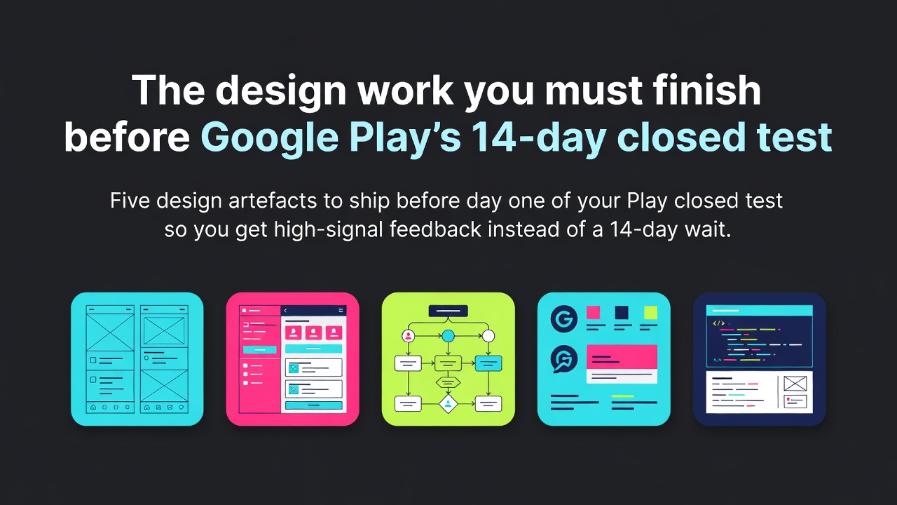 The design work you must finish before Google Play's 14-day closed test