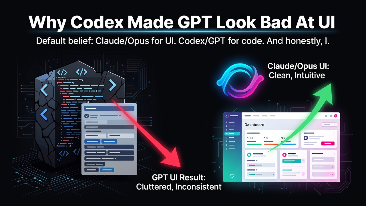 Why Codex Made GPT Look Bad At UI