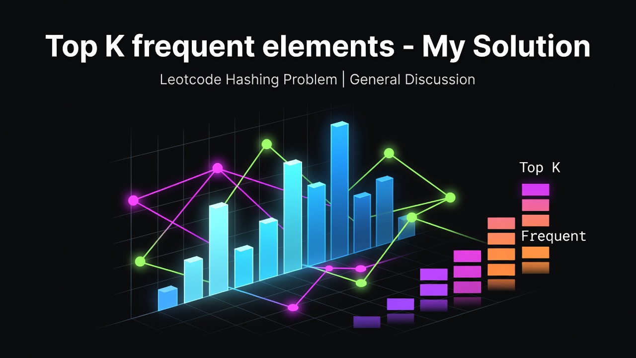 Top K frequent elements - My Solution