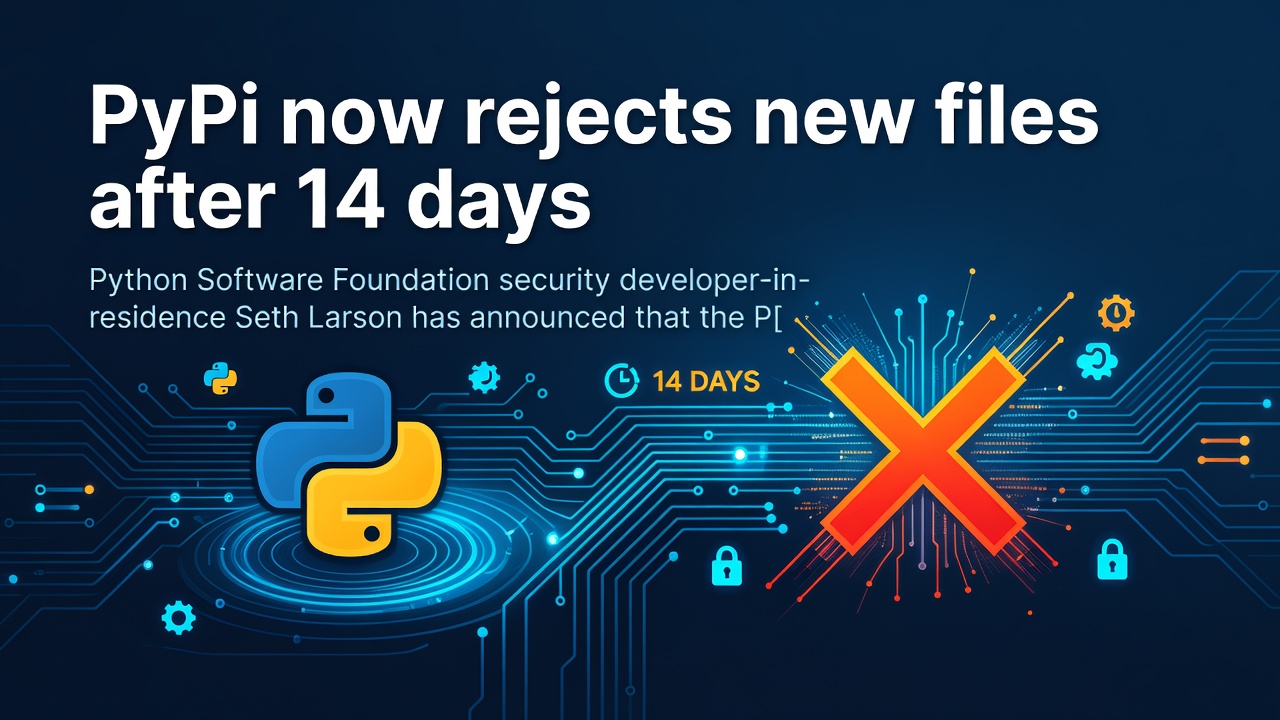 PyPI now rejects new files after 14 days