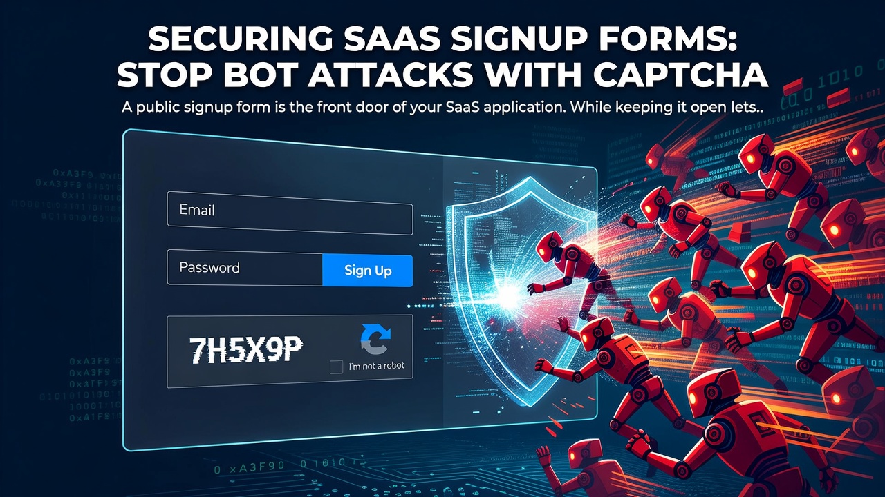 Securing SaaS Signup Forms: Stop Bot Attacks With CAPTCHA